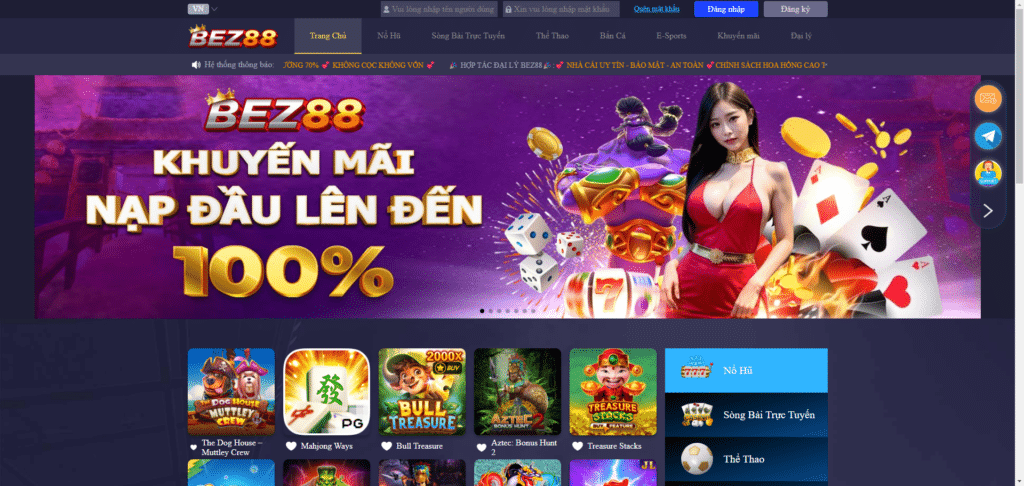 BEZ88 - Hệ Thống Cá Cược Đẳng Cấp Cho Thể Thao, Casino & Game