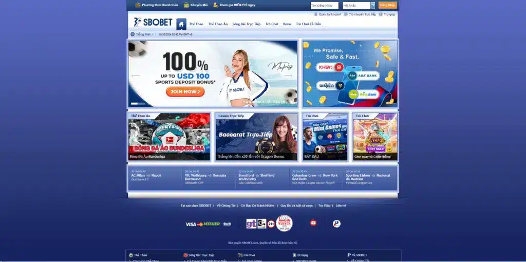 SBOBET – Hệ Thống Cá Cược Thể Thao Đẳng Cấp Quốc Tế